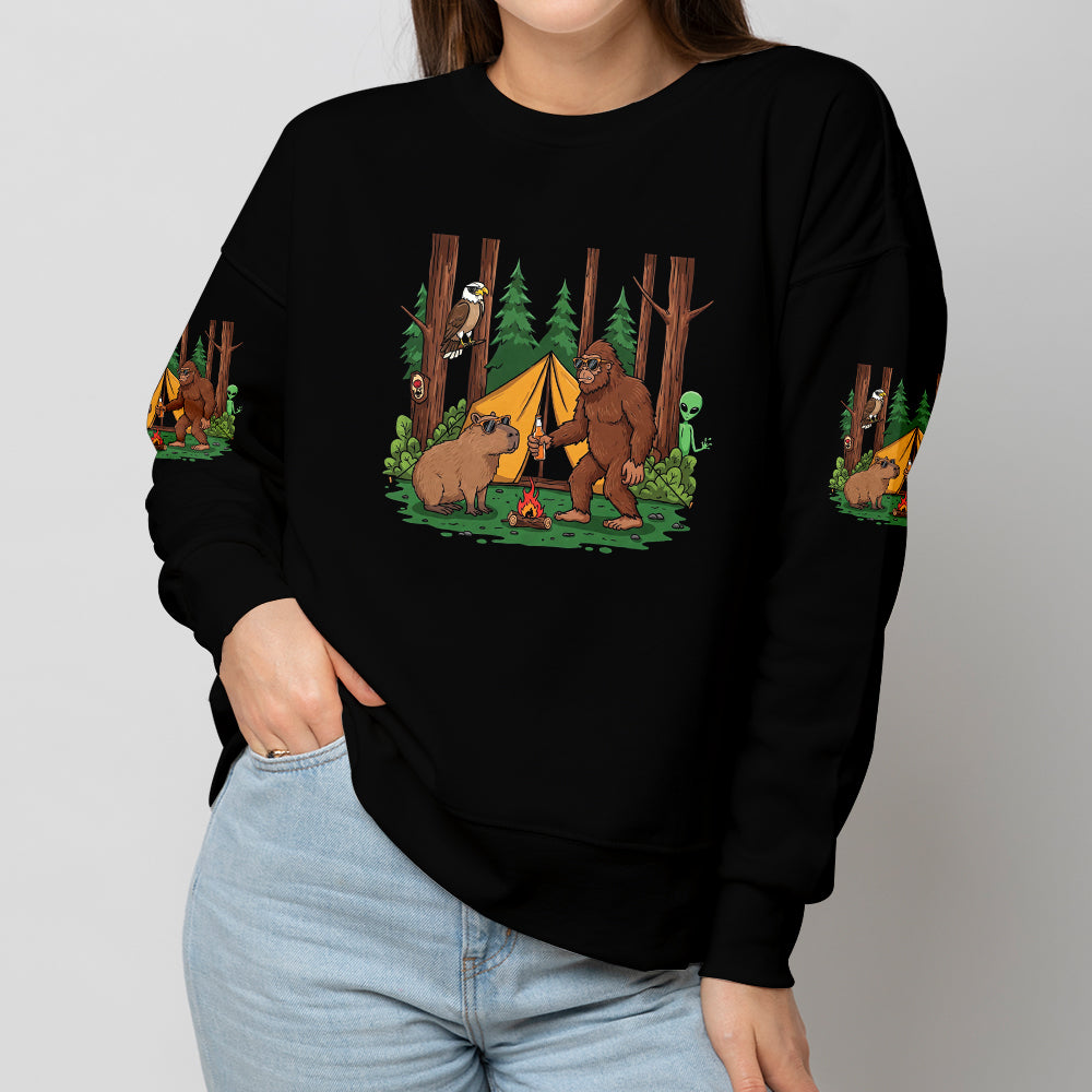 You Don't have To Be Crazy To Camp With Us All Over Print Shirt