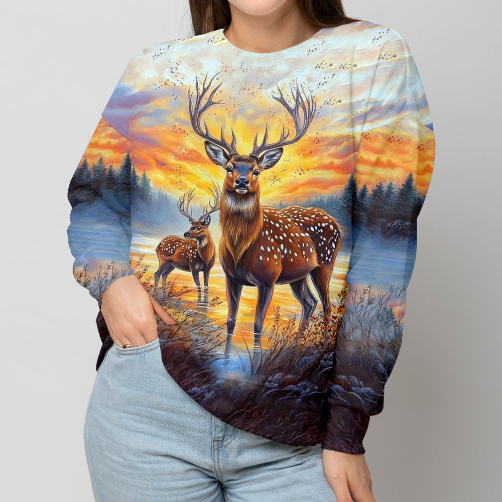 Deers In The Wild All Over Print Shirt