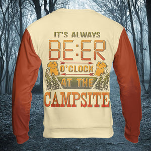 It's Always Beer O'clock At The Campsite All Over Print Shirt