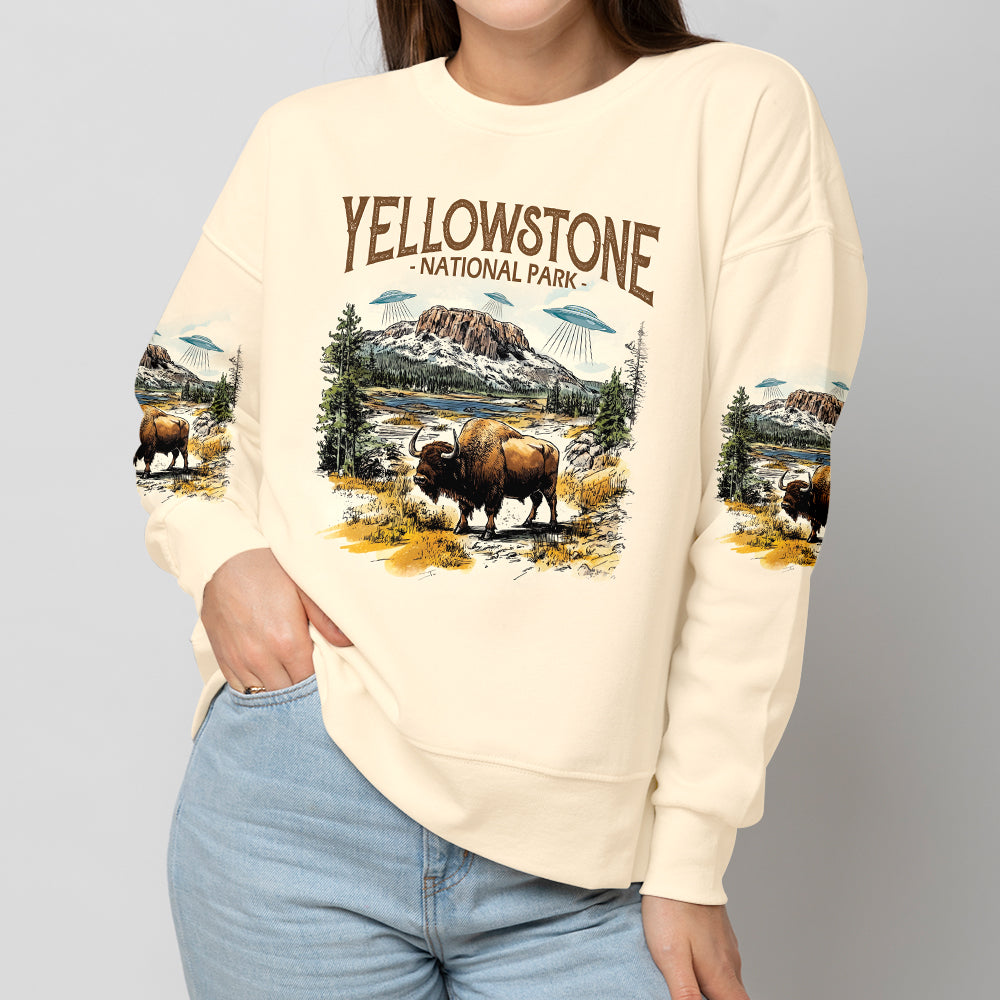 Vintage Yellowstone National Park All Over Print Shirt