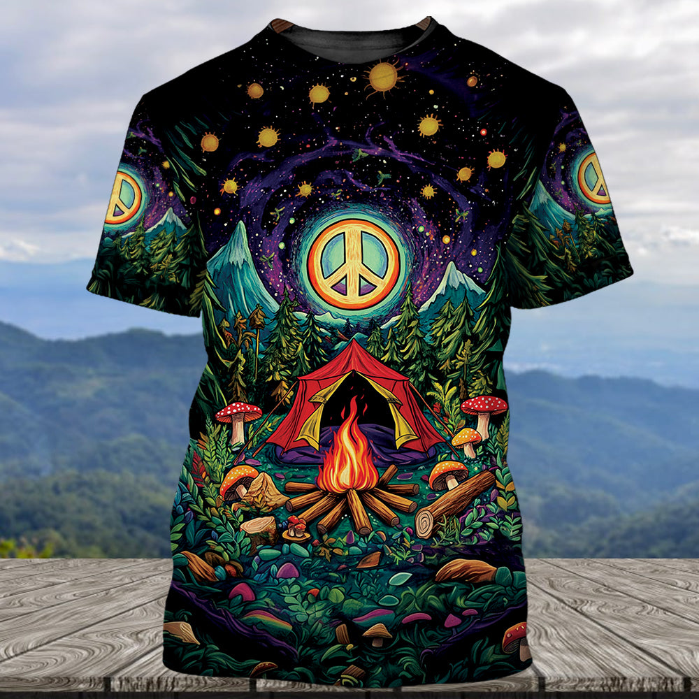 Campfire Peace Life All Over Print Shirt