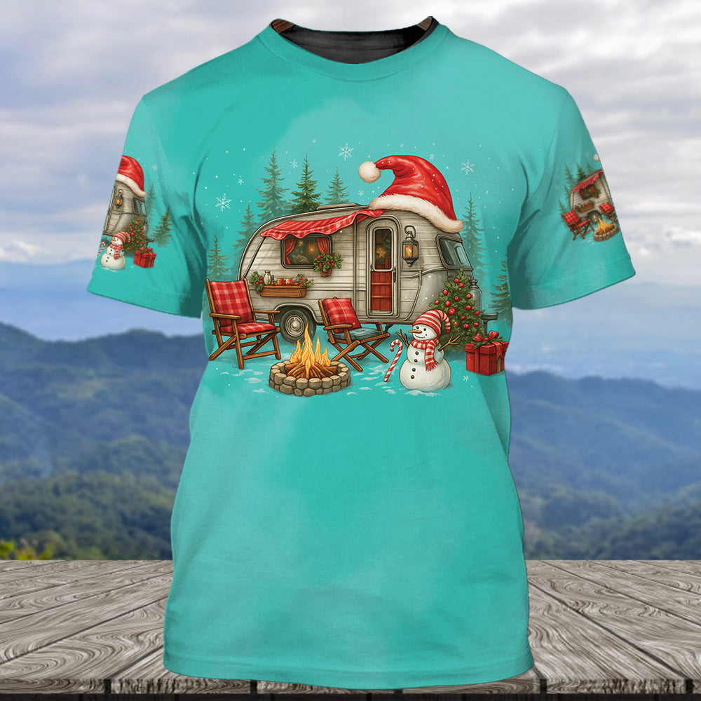 All I Want For Christmas Is Camping All Over Print Shirt