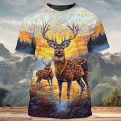 Deers In The Wild All Over Print Shirt
