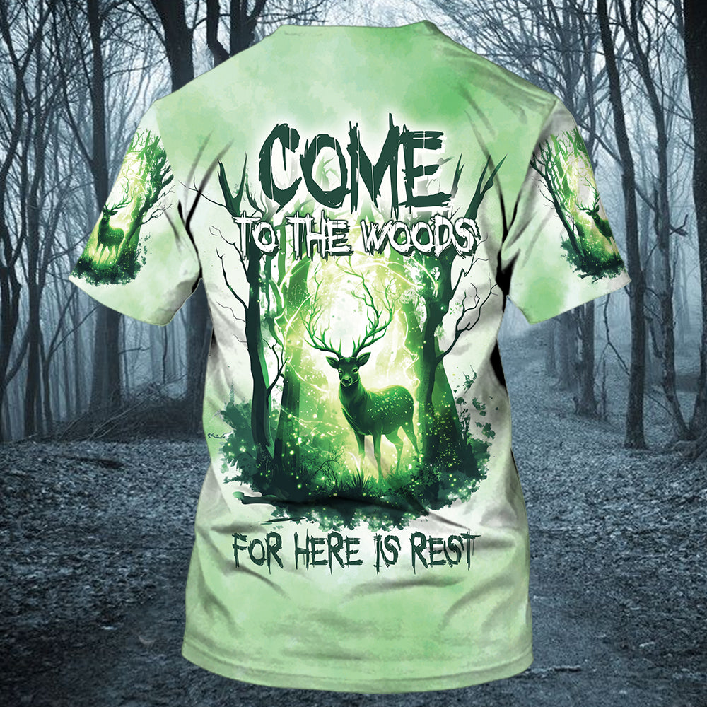 Come To The Woods For Here Is Rest All Over Print Shirt