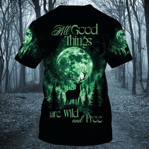 All Good Things Are Wild And Free All Over Print Shirt