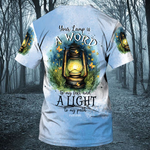 Your Lamp Is A Word To My Feet And A Light To My Path All Over Print Shirt