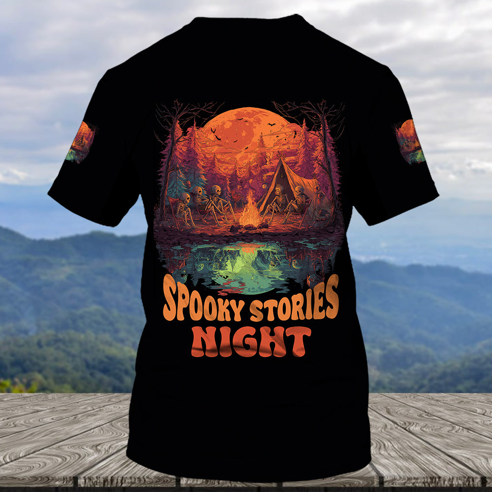 Upside-Down Haunted Camping All Over Print Shirt