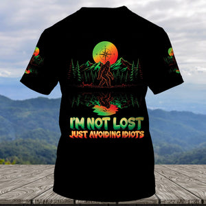 I'm Not Lost Just Avoiding Idiots All Over Print Shirt