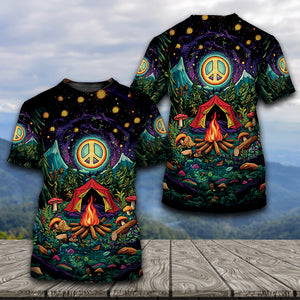 Campfire Peace Life All Over Print Shirt
