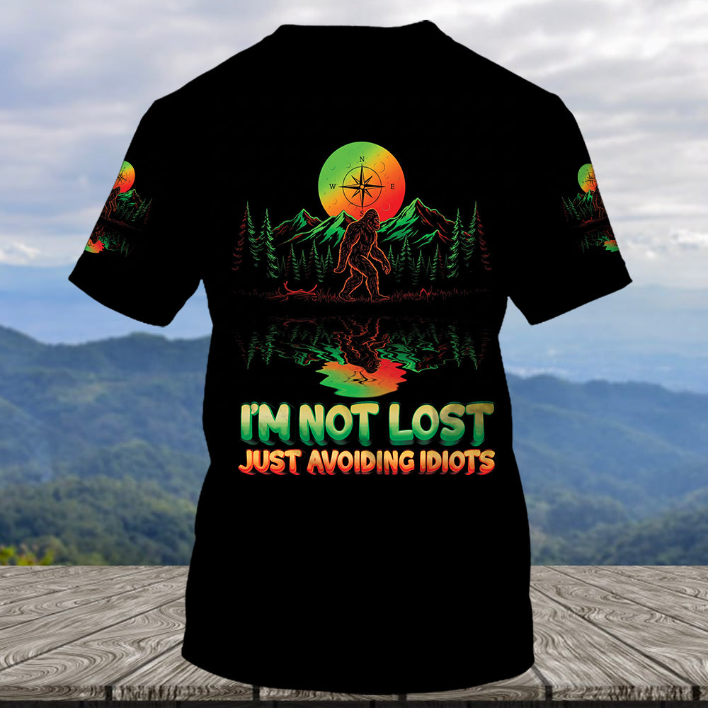 I'm Not Lost Just Avoiding Idiots All Over Print Shirt
