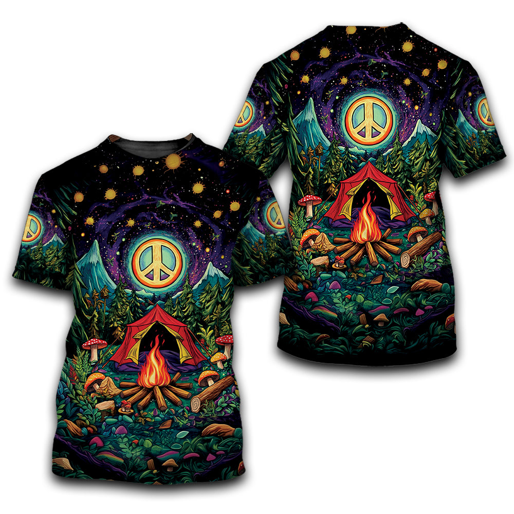 Campfire Peace Life All Over Print Shirt