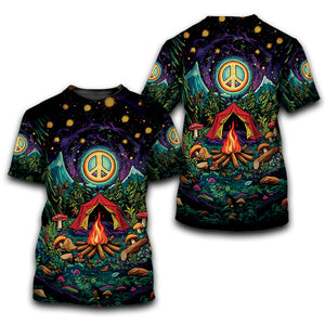 Campfire Peace Life All Over Print Shirt