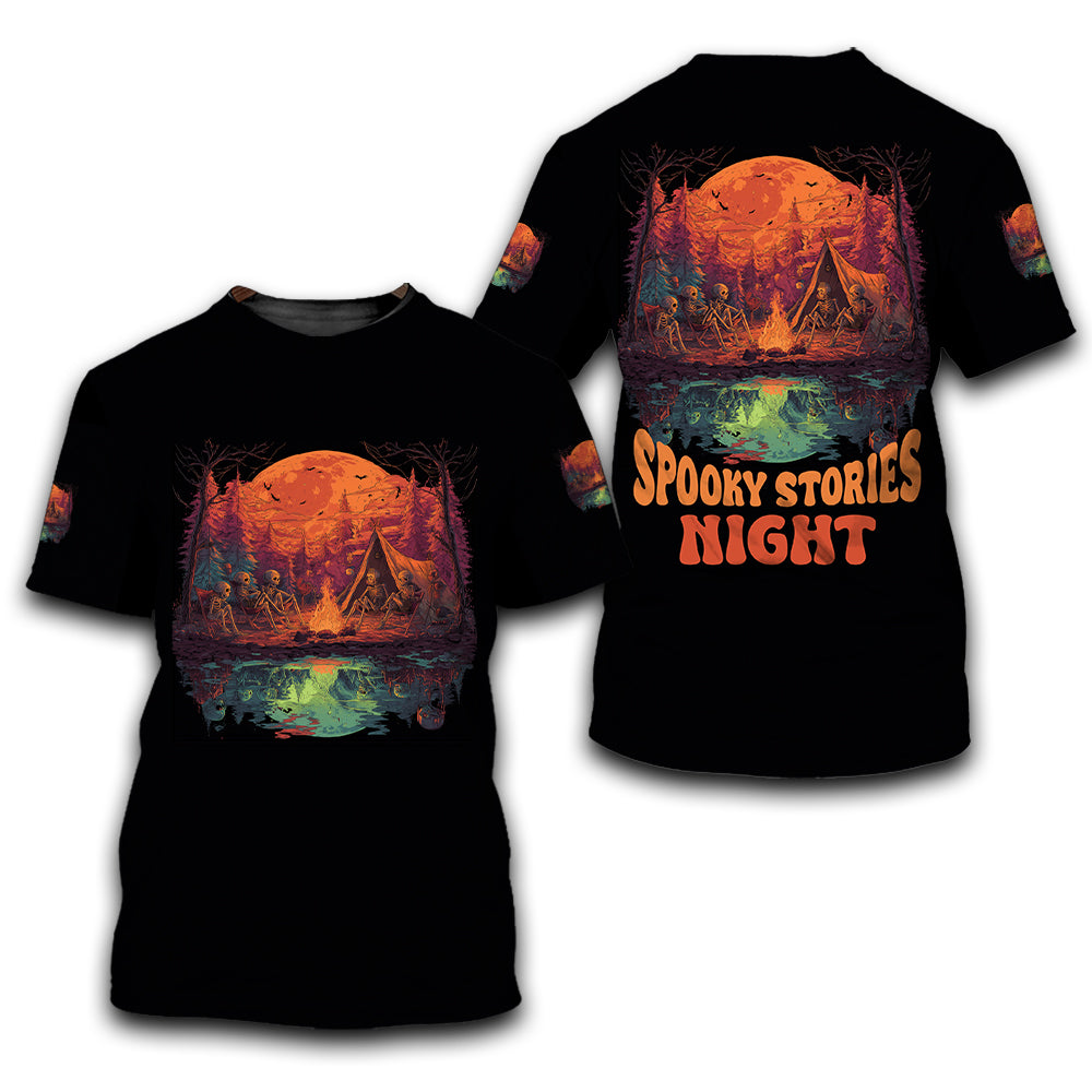 Upside-Down Haunted Camping All Over Print Shirt