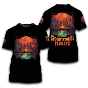 Upside-Down Haunted Camping All Over Print Shirt