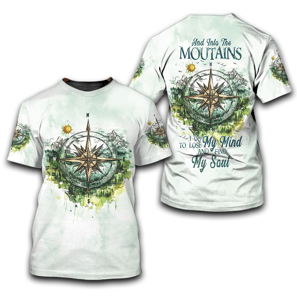 Into The Mountains I Go All Over Print Shirt