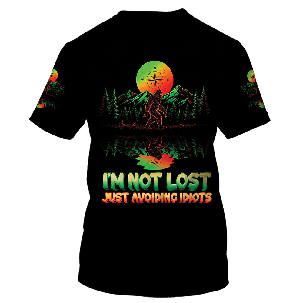I'm Not Lost Just Avoiding Idiots All Over Print Shirt
