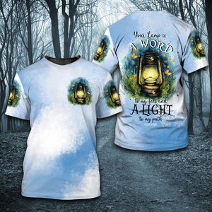 Your Lamp Is A Word To My Feet And A Light To My Path All Over Print Shirt