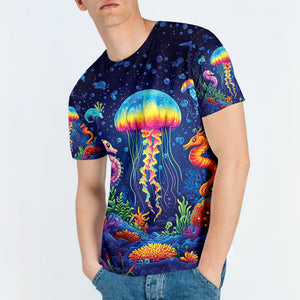 Saltwater Heals Everything Jellyfish All Over Print Shirt