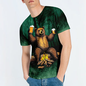 I Hate People Drinking Bear All Over Print Shirt