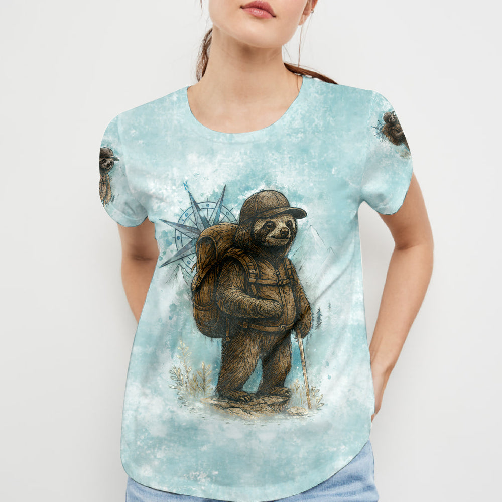 Sloth Not All Who Wander Are Lost All Over Print Shirt