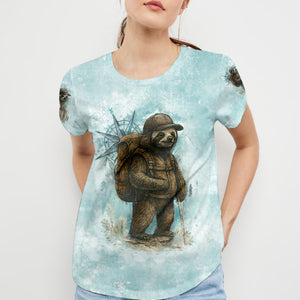 Sloth Not All Who Wander Are Lost All Over Print Shirt