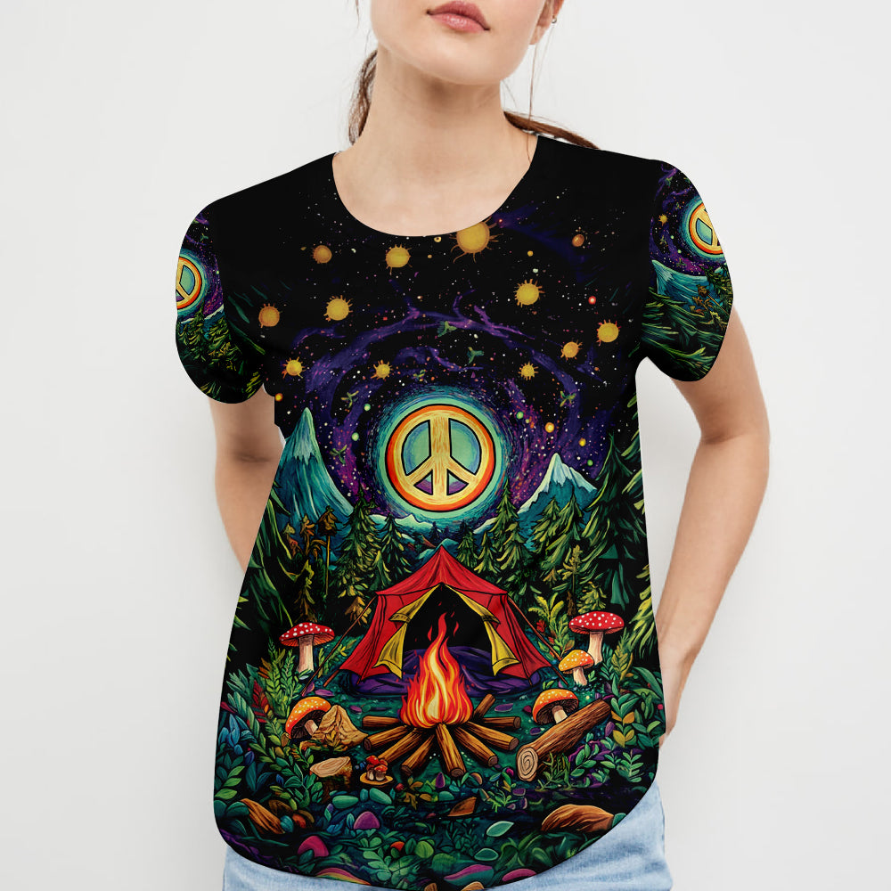 Campfire Peace Life All Over Print Shirt
