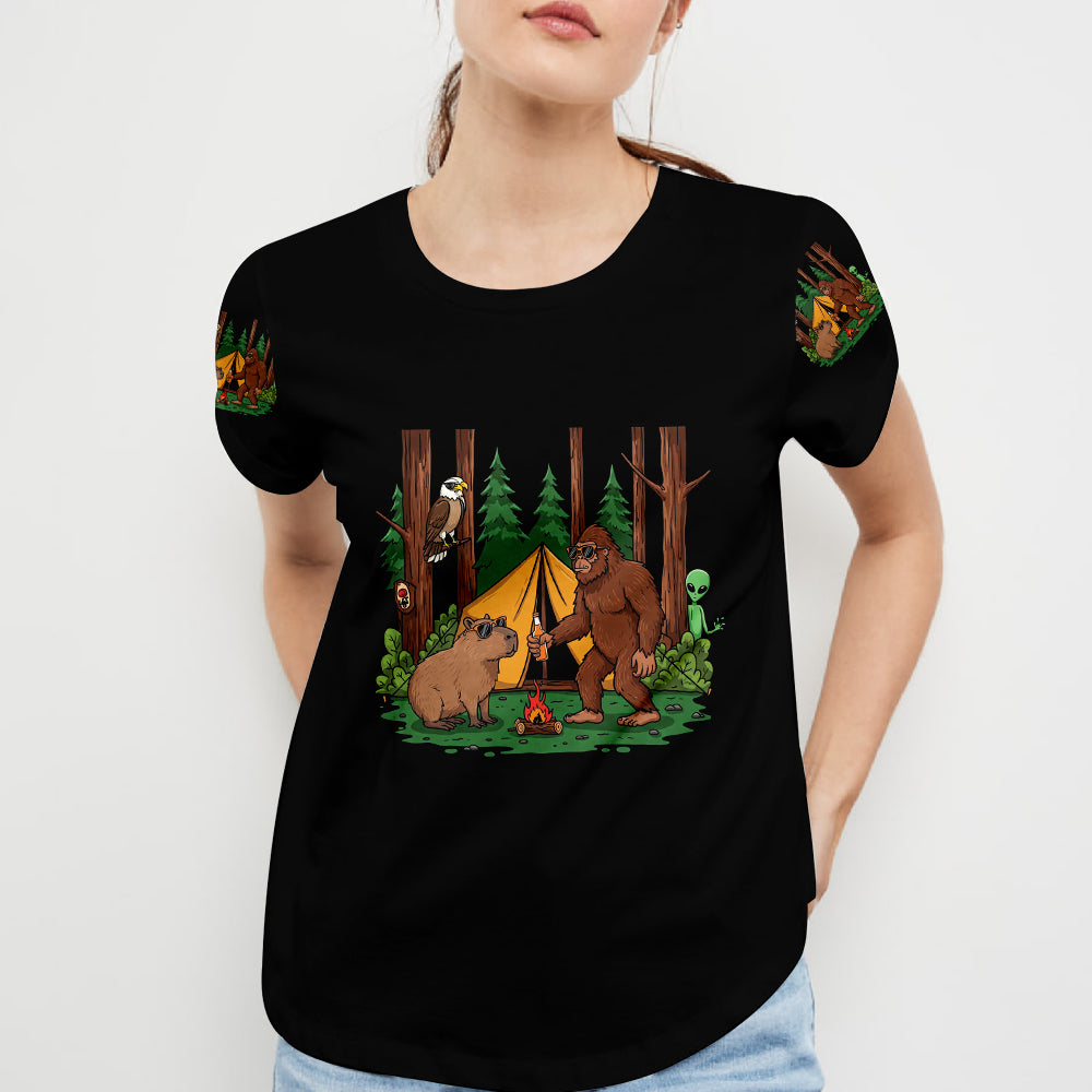 You Don't have To Be Crazy To Camp With Us All Over Print Shirt