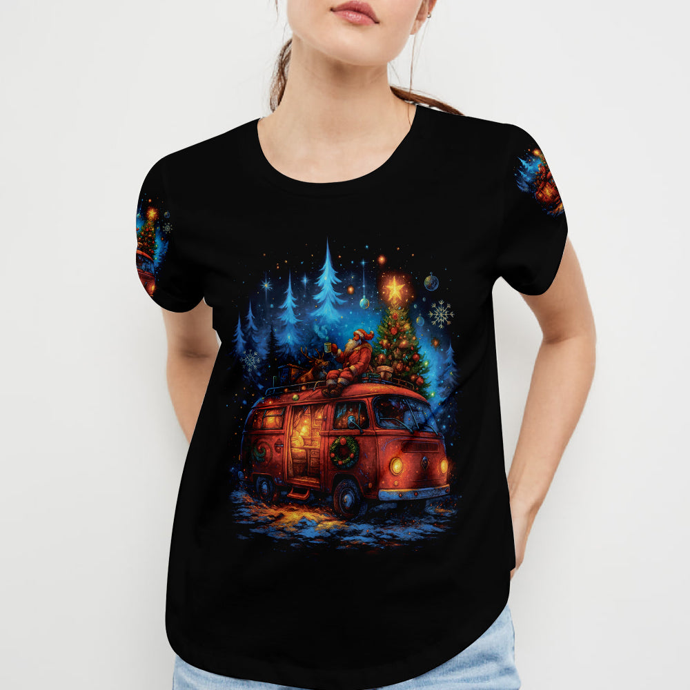 Camping Night Christmas Wonderful All Over Print Shirt