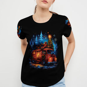 Camping Night Christmas Wonderful All Over Print Shirt