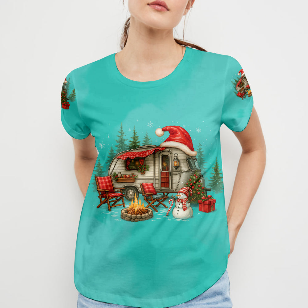All I Want For Christmas Is Camping All Over Print Shirt