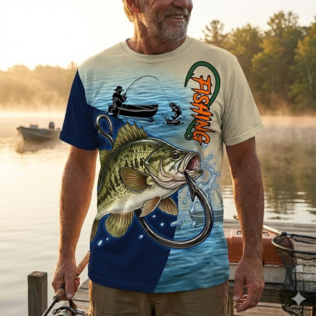 Bass Fishing All Over Print Shirt