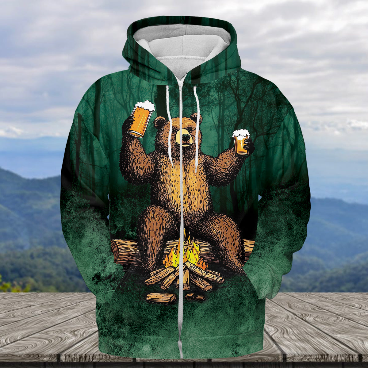 I Hate People Drinking Bear All Over Print Shirt