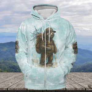 Sloth Not All Who Wander Are Lost All Over Print Shirt