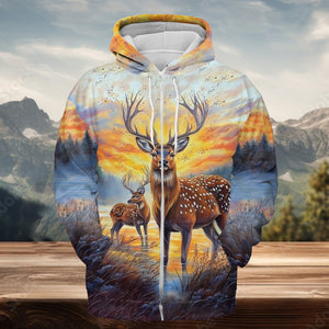 Deers In The Wild All Over Print Shirt