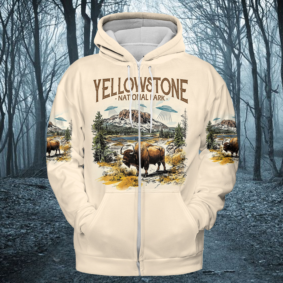 Vintage Yellowstone National Park All Over Print Shirt