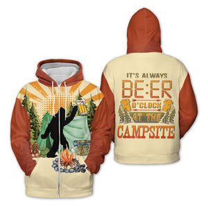It's Always Beer O'clock At The Campsite All Over Print Shirt