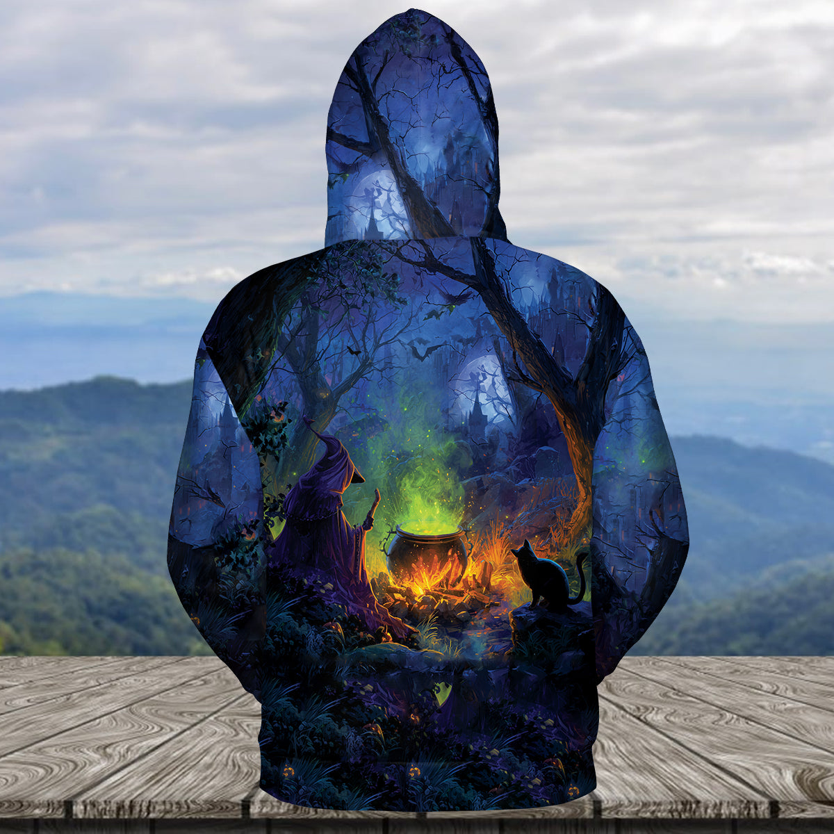Witch’s Campfire Cauldron  All Over Print Shirt