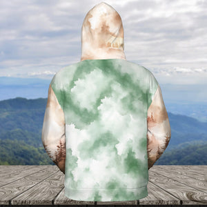 Into The Forest I Go Green Compass All Over Print Shirt
