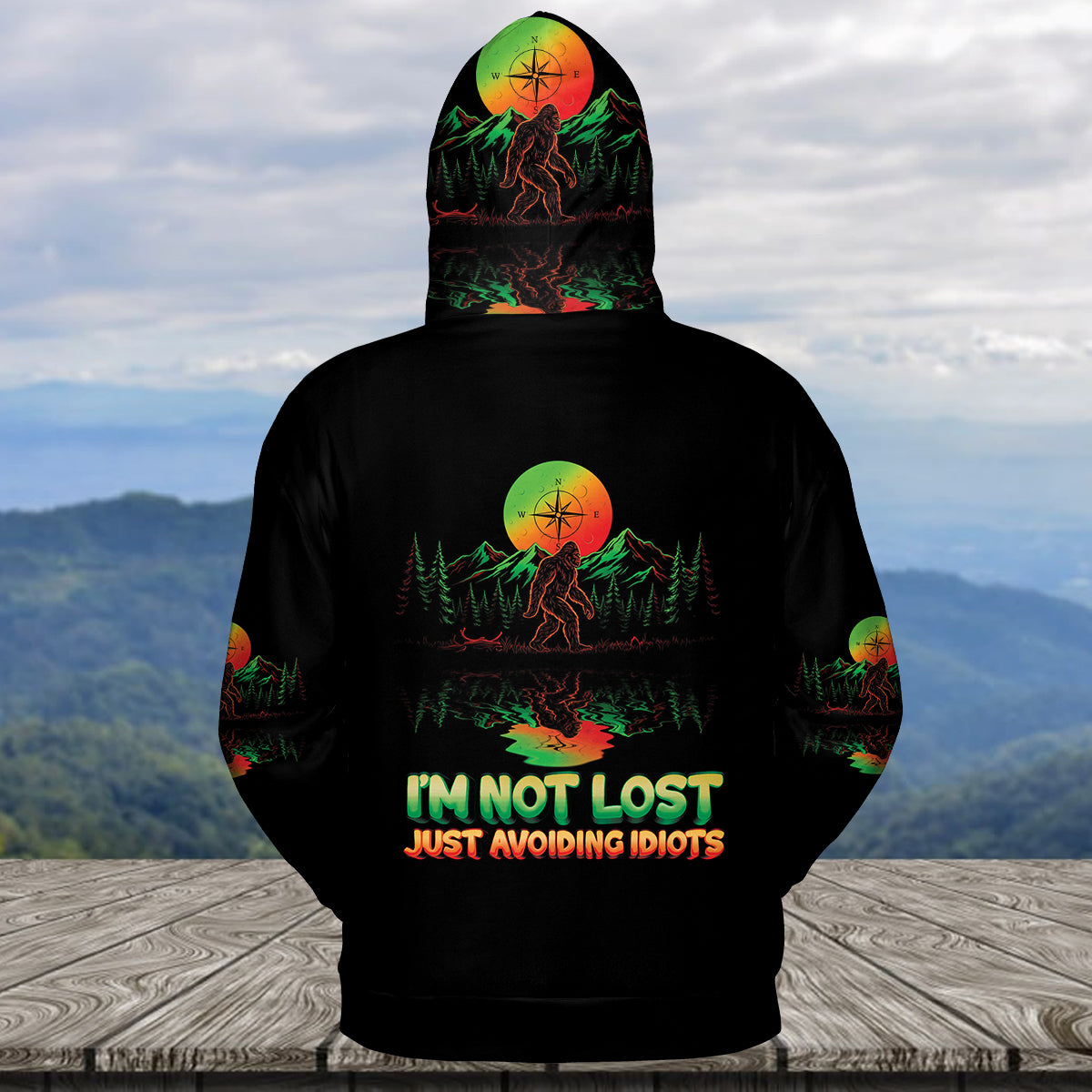 I'm Not Lost Just Avoiding Idiots All Over Print Shirt