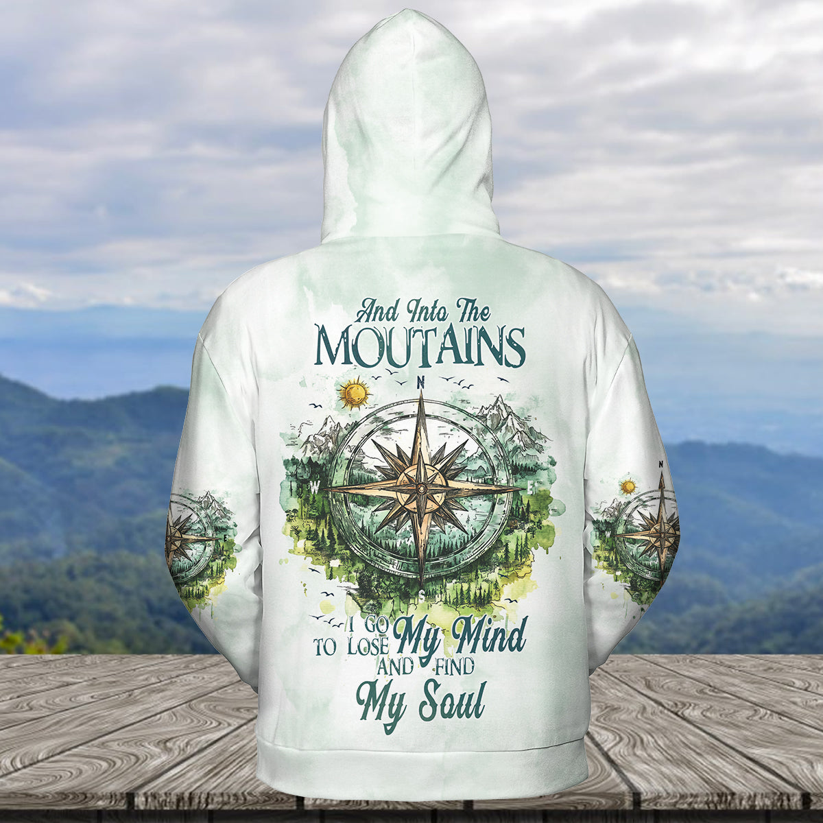 Into The Mountains I Go All Over Print Shirt