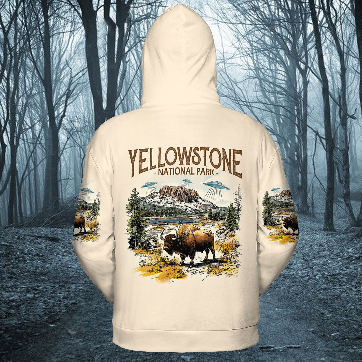Vintage Yellowstone National Park All Over Print Shirt