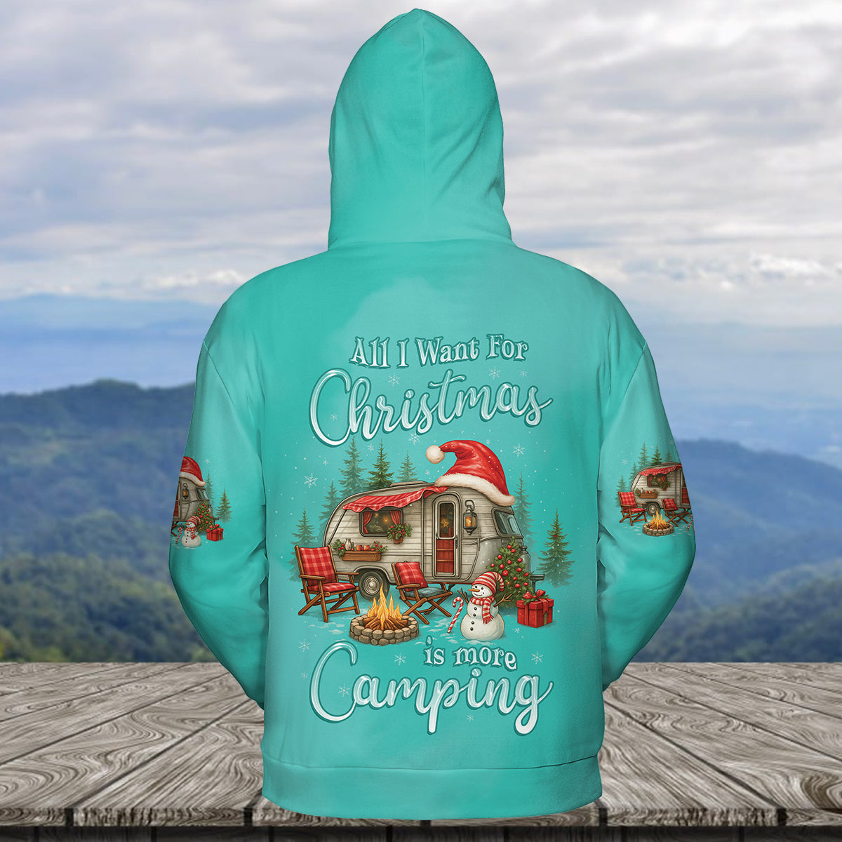 All I Want For Christmas Is Camping All Over Print Shirt