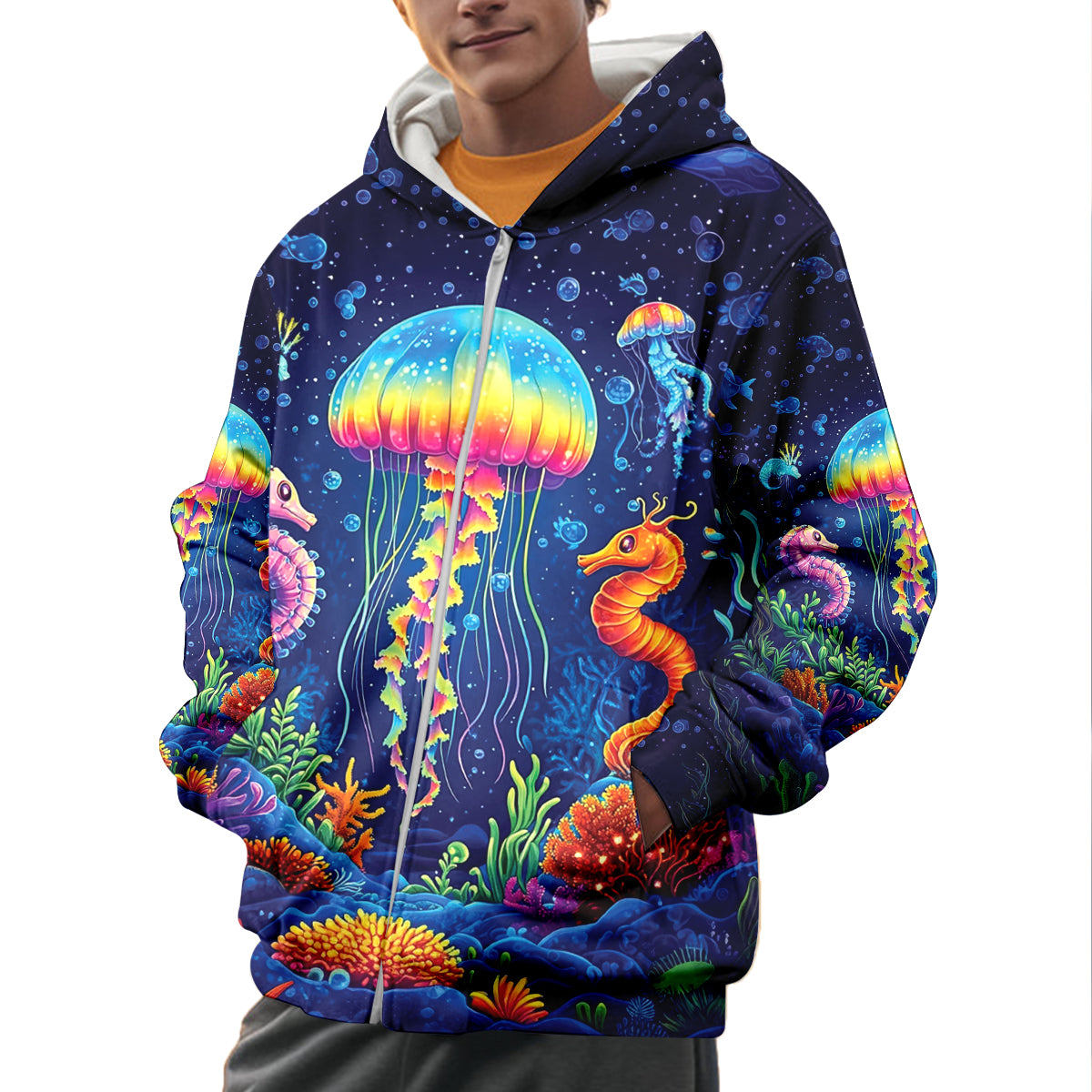 Saltwater Heals Everything Jellyfish All Over Print Shirt