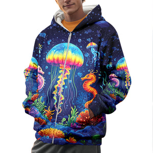 Saltwater Heals Everything Jellyfish All Over Print Shirt