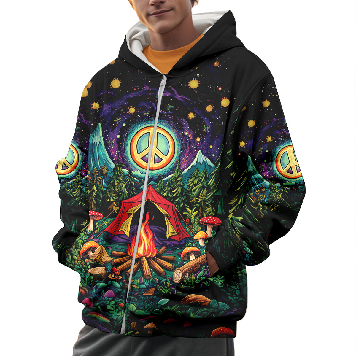 Campfire Peace Life All Over Print Shirt