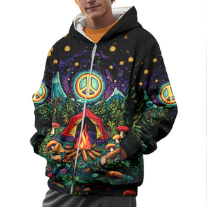 Campfire Peace Life All Over Print Shirt