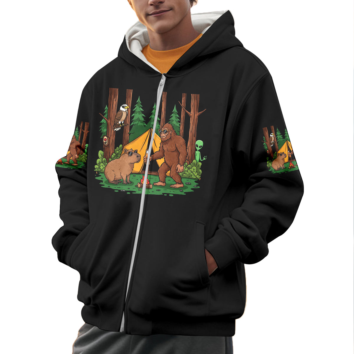 You Don't have To Be Crazy To Camp With Us All Over Print Shirt