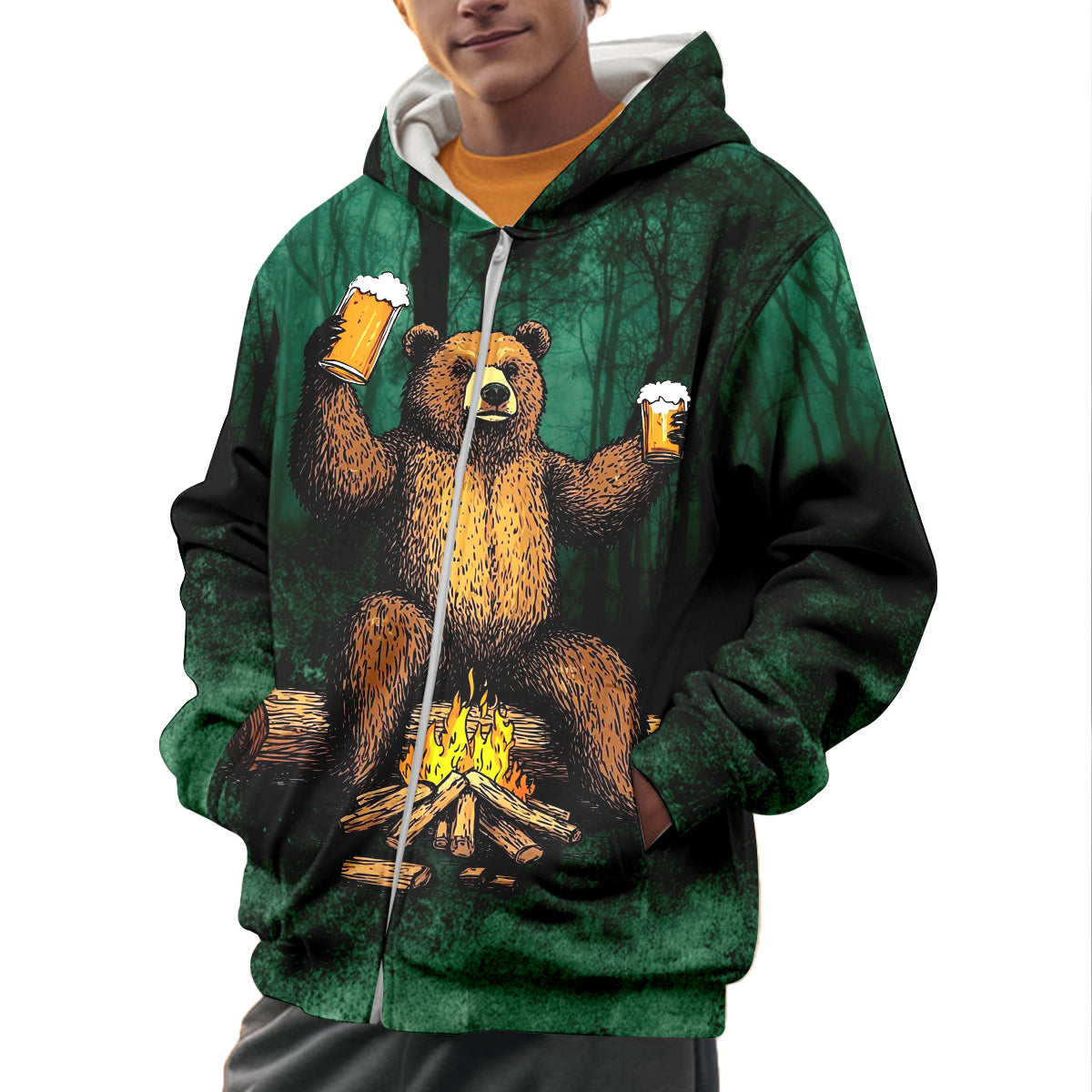 I Hate People Drinking Bear All Over Print Shirt