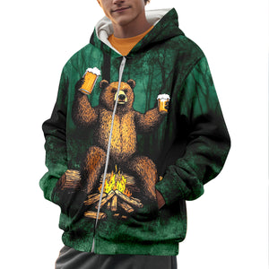 I Hate People Drinking Bear All Over Print Shirt