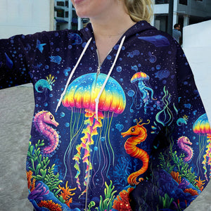 Saltwater Heals Everything Jellyfish All Over Print Shirt